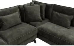 Goossens hoekbank chambre groen stof - 8235663-goossens-chambre-bank-stof-groen-01