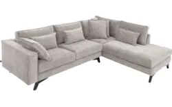 Goossens hoekbank chambre grijs stof - 8235666-goossens-chambre-bank-stof-grijs-01