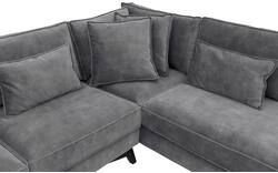 Goossens hoekbank chambre grijs stof - 8235667-goossens-chambre-bank-stof-grijs-01
