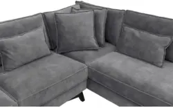 Goossens hoekbank chambre grijs stof - 8235667-goossens-chambre-bank-stof-grijs-01