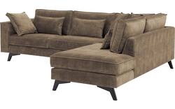 Goossens hoekbank chambre bruin stof - 8235669-goossens-chambre-bank-stof-bruin-01