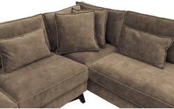 Goossens hoekbank chambre bruin stof - 8235669-goossens-chambre-bank-stof-bruin-01
