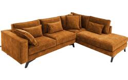 Goossens hoekbank chambre bruin stof - 8235670-goossens-chambre-bank-stof-bruin-01