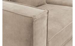Goossens hoekbank chambre beige stof - 8235671-goossens-chambre-bank-stof-bruin-01