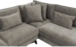 Goossens hoekbank chambre grijs stof - 8235677-goossens-chambre-bank-stof-grijs-01