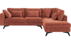Goossens hoekbank chambre roze stof - 8235679-goossens-chambre-bank-stof-roze-01