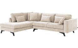 Goossens hoekbank chambre beige stof - 8235681-goossens-chambre-bank-stof-bruin-01