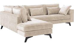 Goossens hoekbank chambre beige stof - 8235681-goossens-chambre-bank-stof-bruin-01