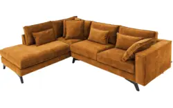 Goossens hoekbank chambre geel stof - 8235686-goossens-chambre-bank-stof-geel-01