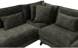 Goossens hoekbank chambre groen stof - 8235688-goossens-chambre-bank-stof-groen-01