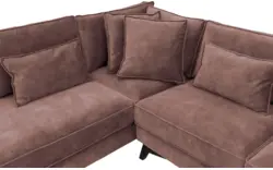 Goossens hoekbank chambre roze stof - 8235693-goossens-chambre-bank-stof-roze-01
