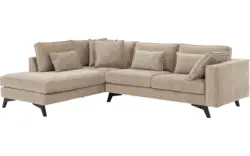 Goossens hoekbank chambre beige stof - 8235696-goossens-chambre-bank-stof-bruin-01