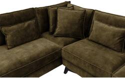 Goossens hoekbank chambre groen stof - 8235699-goossens-chambre-bank-stof-groen-01