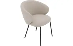 Goossens eetkamerstoel noomi beige stof - 8235784-goossens-noomi-stoel-onderdelen-metaal-01