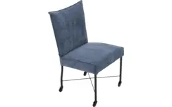 Goossens eetkamerstoel erik blauw stof - 8235803-goossens-erik-eetkamerstoel-stof-blauw-01