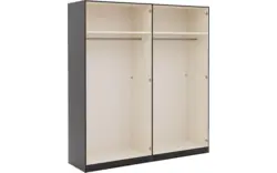 Goossens kledingkast ambra zwart hoogwaardig meubelplaat - 8241883-goossens-ambra-zwart-draaideuren-09