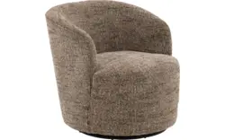 Stof gemeleerd grof geweven taupe