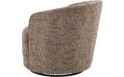 Goossens draaifauteuil milk bruin stof - 8243296-goossens-milk-fauteuil-stof-01