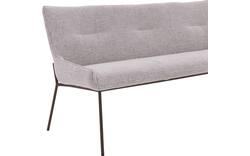 Goossens excellent eetkamerbank matteo beige stof - 8243598-goossens-excellent-matteo-eetkamerstoel-stof-wit-01