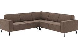 Goossens hoekbank hercules bruin microvezel - 8243649-goossens-hercules-bank-microvezel-bruin-01