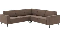 Goossens hoekbank hercules bruin microvezel - 8243649-goossens-hercules-bank-microvezel-bruin-01