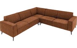 Goossens hoekbank hercules bruin microvezel - 8243653-goossens-hercules-bank-microvezel-bruin-01