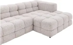 Goossens loungebank dean beige stof - 8243740-goossens-dean-bank-stof-wit-01