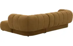 Goossens hoekbank weave geel stof - 8243949-goossens-weave-bank-stof-geel-01