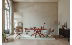 Goossens vloerkleed mikki wit wol - 8244033-goossens-excellent-matera-eettafel-leefbeton-rood-01