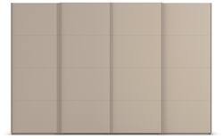 Goossens excellent kledingkast finca mat glas bruin hoogwaardig meubelplaat - 8244204-01