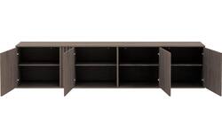 Goossens dressoir viola donker bruin eiken - 8244505-goossens-viola-dressoir-eiken-01