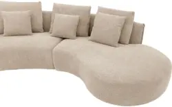 Goossens loungebank fay beige stof - 8251153-goossens-fay-bank-stof-bruin-01