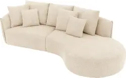 Goossens loungebank fay beige stof - 8251228-goossens-fay-usc-bank-stof-bruin-01