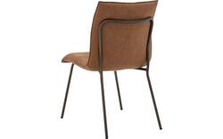 Goossens eetkamerstoel milan bruin micro leer - 8251333-goossens-milan-eetkamerstoel-micro-leer-bruin-01