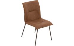 Goossens eetkamerstoel milan bruin micro leer - 8251333-goossens-milan-eetkamerstoel-micro-leer-bruin-01