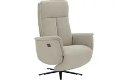 Stof grof geweven beige