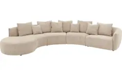 Goossens loungebank fay beige stof - 8251394-goossens-fay-bank-stof-bruin-01