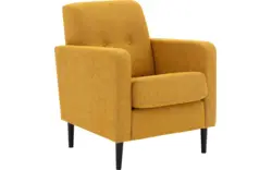 Goossens fauteuil hipp geel stof - 8251506-goossens-hipp-fauteuil-stof-01
