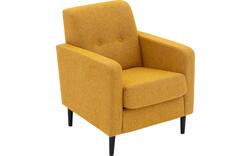 Goossens fauteuil hipp geel stof - 8251506-goossens-hipp-fauteuil-stof-01