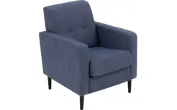 Goossens fauteuil hipp blauw stof - 8251508-goossens-hipp-fauteuil-stof-01