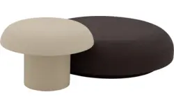 Goossens salontafel mushroom bruin leefbeton - 8251553-goossens-mushroom-salontafel-leefbeton-01