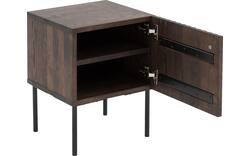 Goossens nachtkastje capelli donker bruin eiken - 8251639-goossens-capelli-nachtkastje-eiken-01