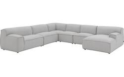 Goossens excellent u bank sens bruin stof - 8251659-gespiegeld-02