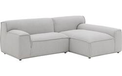 Goossens excellent loungebank sens bruin stof - 8251678-gespiegeld-02