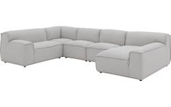 Goossens excellent u bank sens bruin stof - 8251680-gespiegeld-02