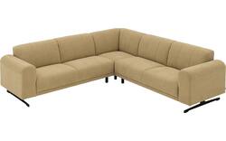 Goossens hoekbank mellow geel stof - 8252088-goossens-mellow-bank-stof-geel-01