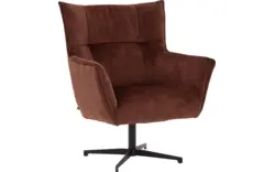Goossens draaifauteuil como bruin stof - 8252125-goossens-como-fauteuil-stof-01