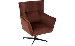 Goossens draaifauteuil como bruin stof - 8252125-goossens-como-fauteuil-stof-01