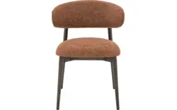 Goossens eetkamerstoel diede rood stof - 8252180-goossens-diede-eetkamerstoel-stof-bruin-01