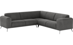 Goossens hoekbank shallow zwart stof - 8252390-goossens-shallow-bank-stof-zwart-01